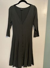 ASOS GREEN BUTTON FRONT DRESS SIZE US 6