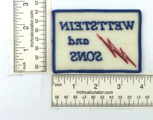 Wettstein And Sons Parche Bordado LaCrosse Wisconsin Sombrero Chaleco Chaqueta - Imagen 2 de 2