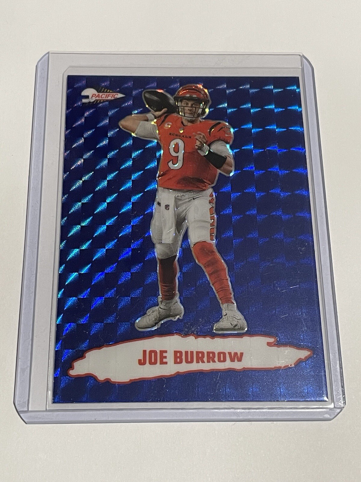 2022 Joe Burrow Panini Zenith Football Pacific Blue Prizm #PAC-4 Bengals