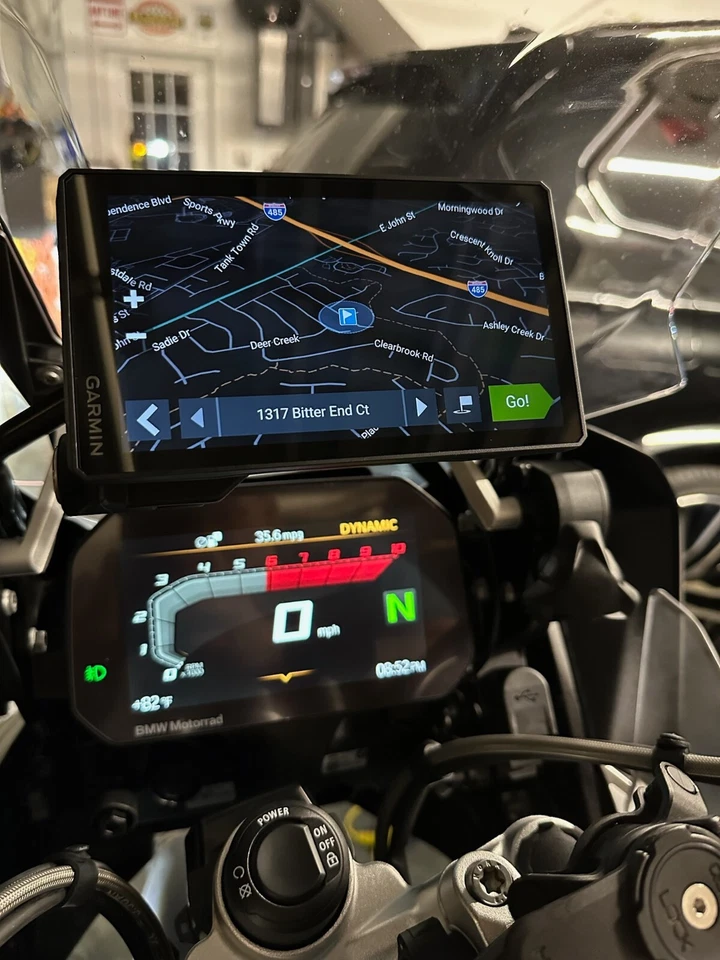 Adaptador Garmin Zumo XT o XT2 para BMW NAV bloqueo GPS montaje--- HECHO en EE. UU.-- Foto 3 de 4