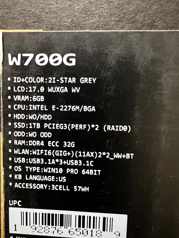 ASUS ProArt StudioBook Pro Laptop W700G Xeon E-2276M 32GB RAM - 2x 1 TB SSD - OB - Image 2 of 4