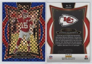 2024 Panini Select Concourse Blue Prizm /249 Patrick Mahomes II #33