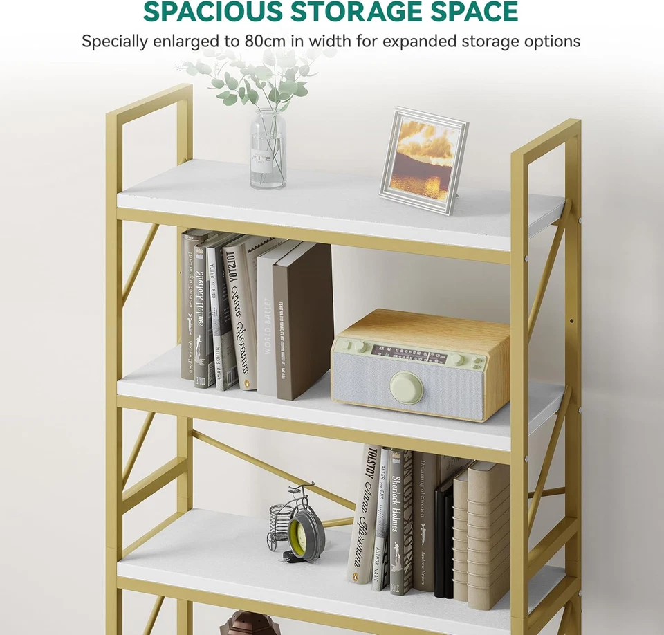 Libreria a 5 Ripiani, Scaffale per Libri Industriale Scaffale per Libri Autoport - Immagine 4 di 4