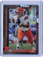 2025 Topps Chrome Mason Graham Rookie Leather Black Refractor 10/10 Bookend 302