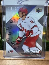 Scott Morrow 24/25 Upper Deck Allure Flying Puck RC - Hurricanes Rookie SP