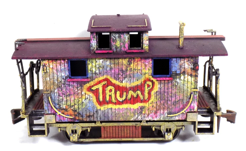 O / UNBRANDED / CABOOSE / BOBBER / TRUMP TRAIN / CUSTOM MADE / FREIGHT CAR /GIFT - Image 3 of 4