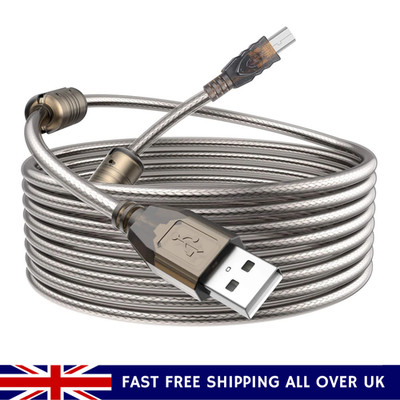 Aktives USB 2.0 Druckerkabel 10M 15M 20M Boosterkabel A auf B Stecker Drucker