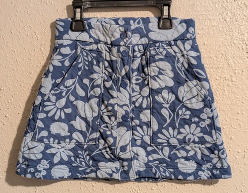 Petit Bateau Kids Girls Jacket Skirt Set Blue Floral Animal Patterned - Picture 7 of 18