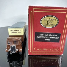 EFE Commercials 1/76 19503 AEC Artic Box Van. Hitchmans Dairies