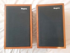 Rogers LS3/5a Bookshelf Speakers with Rear Port. Good Working Order .