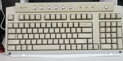 Sony Vaio 100-Key PS/2 Mechanical Keyboard - PCVA-KB1P/UB Vintage