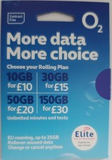 O2 Sim Card - PAYG -PAY AS YOU GO More Data More Choice-Choose your rolling plan
