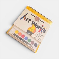 Art Works Painting Interactive Art Instruction Book Watercolor Paint Set