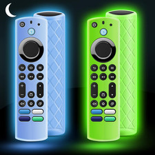 Image of 2 Pcs Silicone Remote Cover Glow in the Dark for Fire TV 4K Max & Other Models