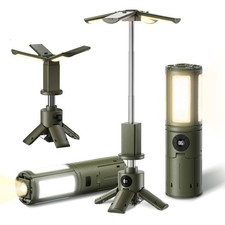 Telescopic Camping Lights with Stand, 14000mAh Rechargeable Lantern, IPX5 Waterp
