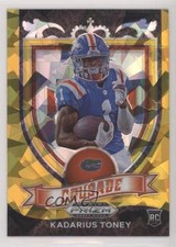 2021 Panini Prizm Draft Picks Crusade Gold Ice Prizm Kadarius Toney #176 ow3