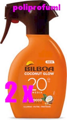 2 x Bilboa Coconut Glow 20 Medium mit Kokosöl Leuchtmittel 250 ml
