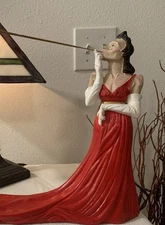 COCO TAKES A DRAG Incense Holder “design Toscano” Resin 14”x11”x4”