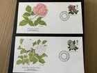 Great Britain 1991 #1382-1386 Roses - 6 Fleetwood FDCs