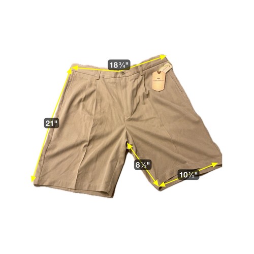 NWT Tommy Bahama Sheldon Silk Pleated Front Sisal Khaki Shorts Size 36 - Picture 2 of 8