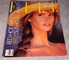 ELLE USA MAGAZINE August 1988 ELLE MacPHERSON Natasha Richardson VINTAGE 1980s