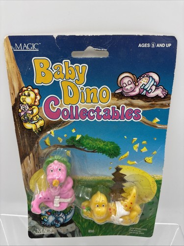 Vtg Magic Diaper Baby Dinos Figure Set Color Changing Galoob Toy Boys 1993 NOS - Picture 1 of 7