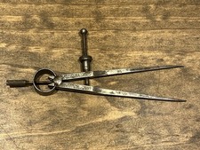 Vintage L. S. Starrett Spring Divider Squared Legs Made In USA Patented 1885 VTG