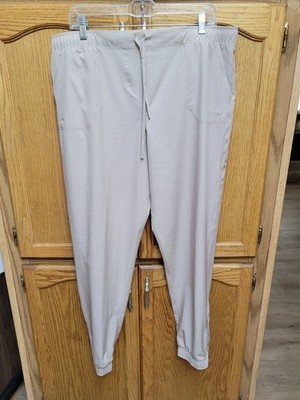Tan Lite Wght Activewear Pants w/7'' Ankle Zipper By ALBION sz XL Worn Twice