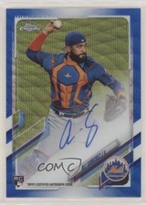 2021 Topps Chrome Rookie Blue Wave Refractor /150 Ali Sanchez #RA-ALS Auto 0nr3