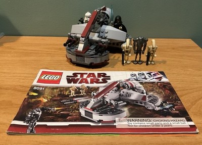 LEGO Star Wars: Republic Swamp Speeder 8091 - 100% Complete with Manual Minifigs