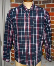 Levi's Western Style Modern Fit Pearl Snap Men's Plaid Shirt Size Xl
