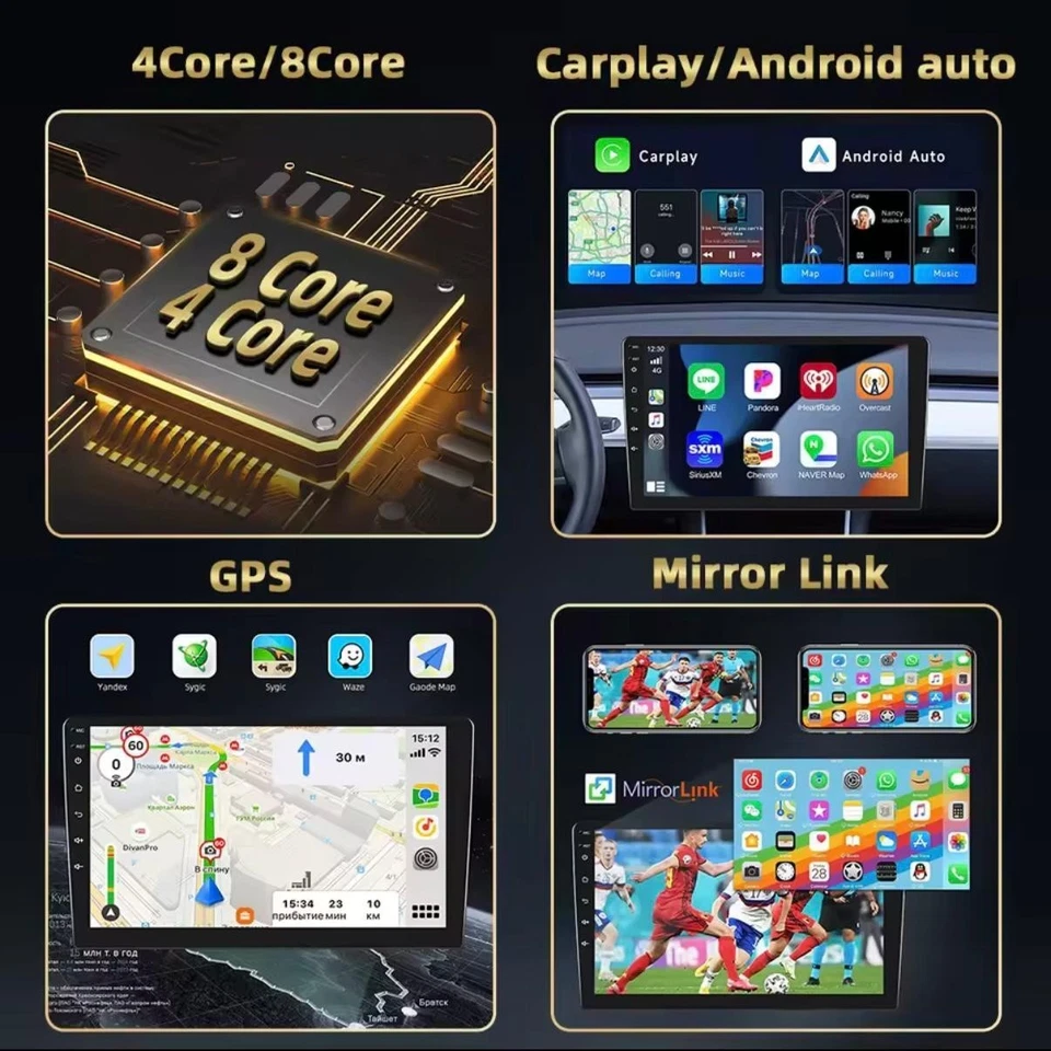 Radio de coche para Ford Fiesta 2009–2014 | 4+64GB | Navegador GPS | WiFi | 4 - Imagen 3 de 4