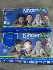 2 x KinderMat Children's Trifold Rest Mats Red/Blue 1"x19"x45" Camping School 