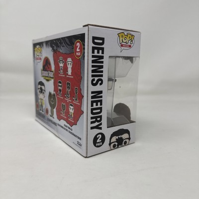 Jurassic Park Nedry & Dilophosaurus Pop! Figures 2-Pack - Exclusive Goo-Splattered Edition