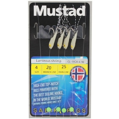 Mustad Sabiki Rig - Luminous Shrimp Größe 6