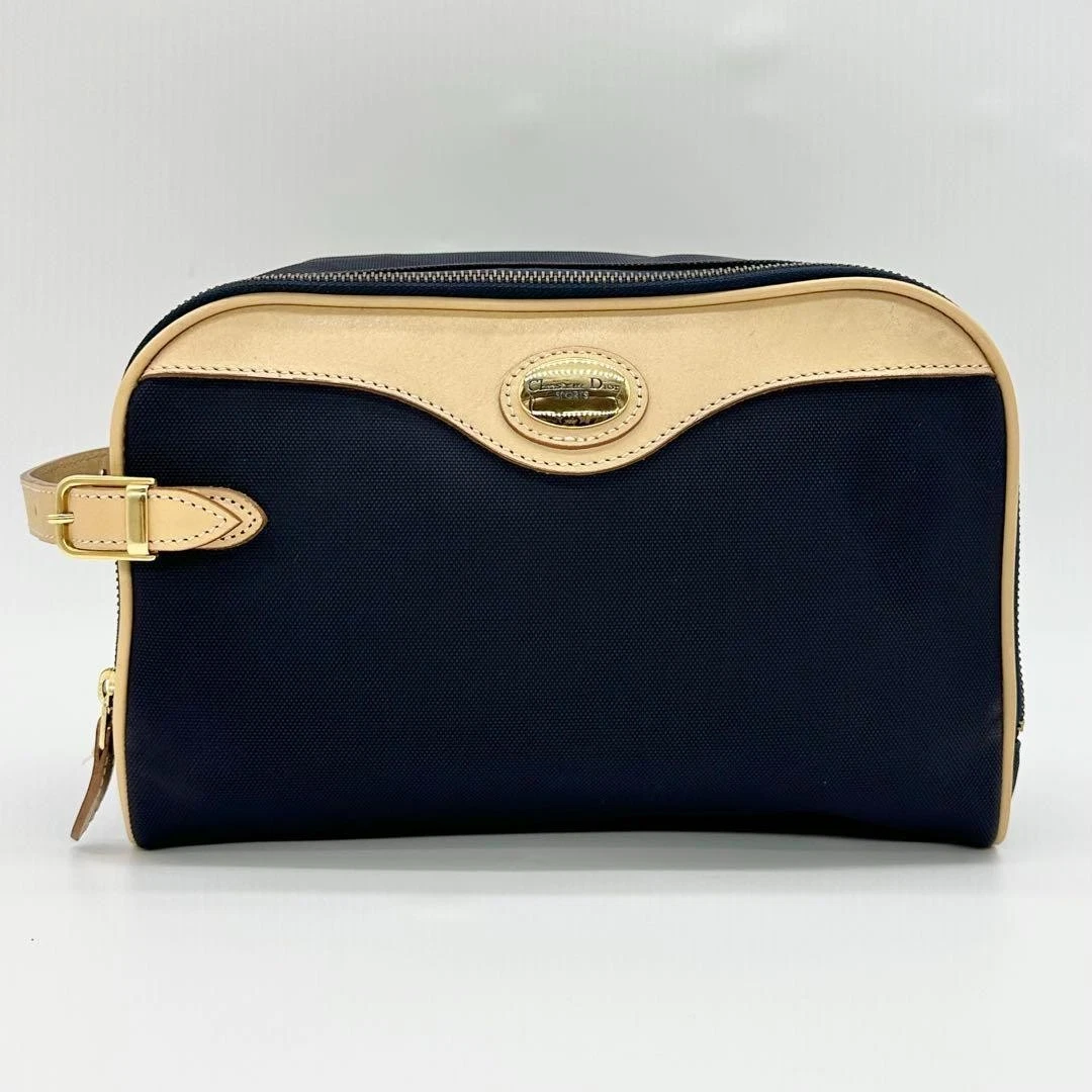 Dior Christian Dior deuxième sac cuir PVC beige