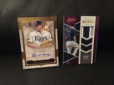 (2) 2020 TOPPS FIVE STAR BASEBALL BRENDAN McKAY ROOKIE ON CARD AUTO PATCH SP#/25