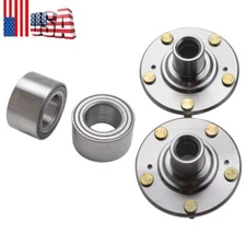 2Pcs Front Wheel Hub Bearing Kits For 2012-2015 Honda Civic DX/EX/GX/LX 1.8L L4