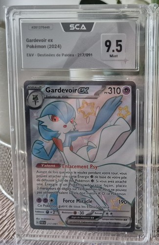 Gardevoir ex 217/091 secrète destinées de paldea grader mint 9.5 SCA Grade