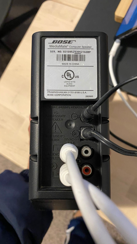 Bose MediaMate Computer Speakers with OEM Power Supply Tested Working - Picture 9 of 10