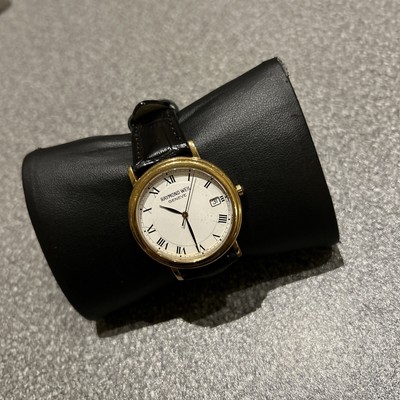 Raymond Weil Luxus Swiss Made vergoldet Herrenuhr Saphirglas