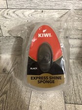 NEW 1 Kiwi Express Shine Sponge, Black, NIP
