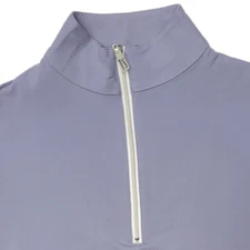 Tailored Sportsman IceFil Long Sleeve Riding Shirt - Lilac w/ Silver Zipper