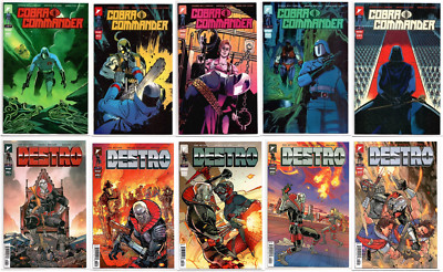 Cobra Commander & Destro #1 2 3 4 5 MAIN Cover A COMPLETE Set Lot 2023 2024