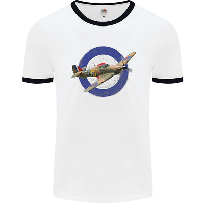Hawker Hurricane Mit Raf Fähnrich Herren Ringer Maglietta