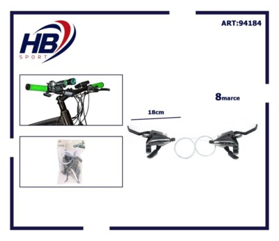 x Paar Fahrrad Schalthebel + Bremshebel für Fahrrad Griffe 8 Gang dfh
