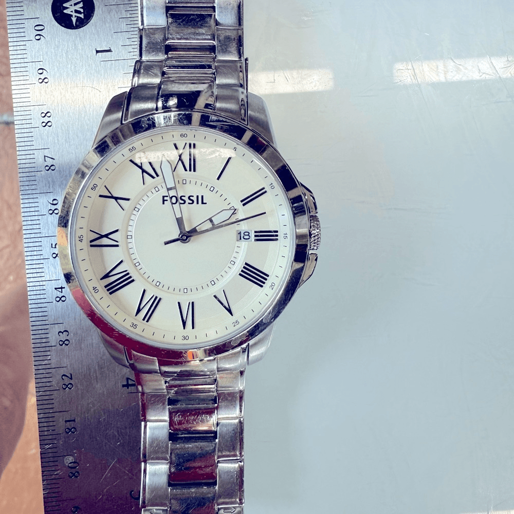 Fossil Grant Men's watch FS4734 new battery silver tone | eBay