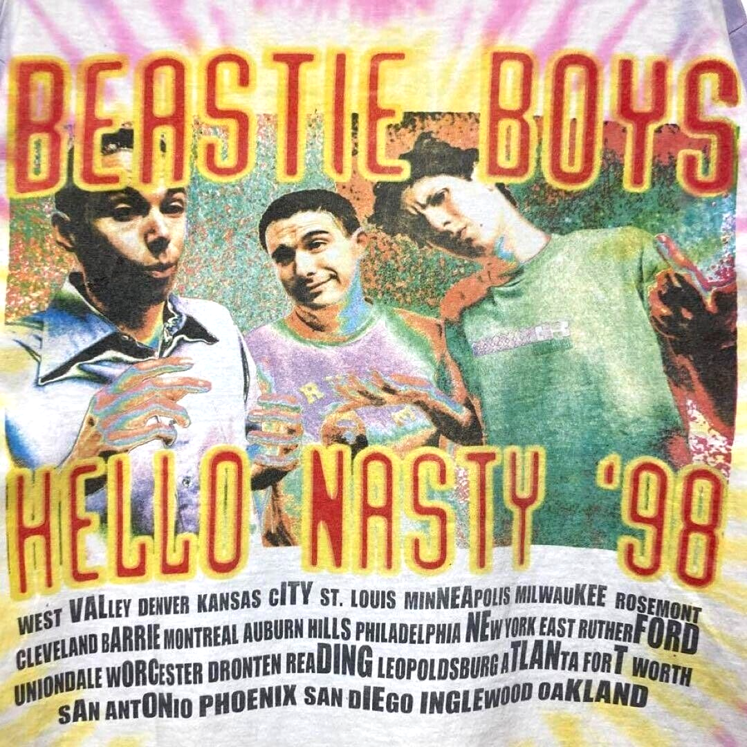 Beastie Boys T-shirt Hello Nasty Tour 1998 Hip hop Vintage Size XL