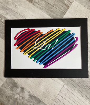 It s A Sin Inspired La! Gerahmter und montierter A4 Druck