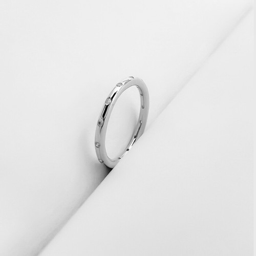 Minimalistischer Luxus Ring Poliertes Roségold Moderner Stapelring - Bild 2 von 12